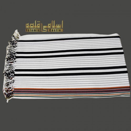 Yemeni Habirah Shawl White Handmade [Sunnah of Rasool Allah ﷺ]