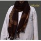 MEN SHAWL BROWN WOOL WOVEN