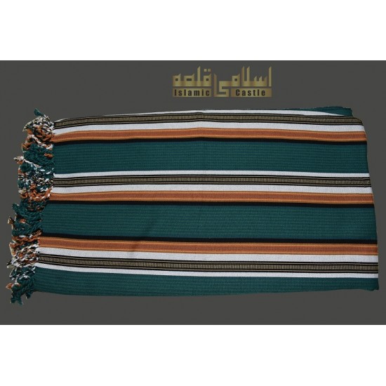 Yemeni Shawl Dark Green Handmade [Sunnah of Rasool Allah ﷺ]