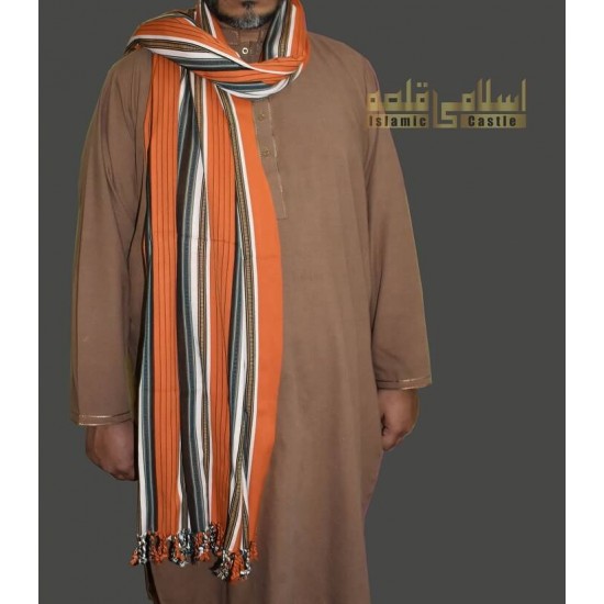 Yemeni Shawl Orange Hanadmade [Sunnah of Rasool Allah ﷺ]