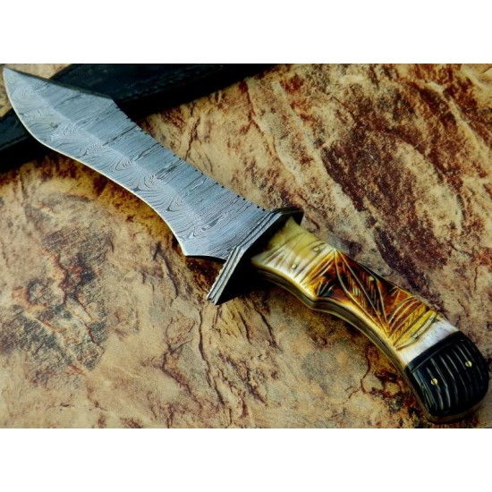 ND-107 Camel Bone Handle Beautiful 16 Inches Bowie Knife