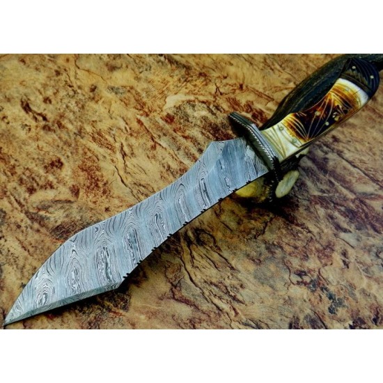 ND-107 Camel Bone Handle Beautiful 16 Inches Bowie Knife