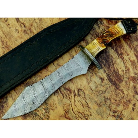 ND-107 Camel Bone Handle Beautiful 16 Inches Bowie Knife