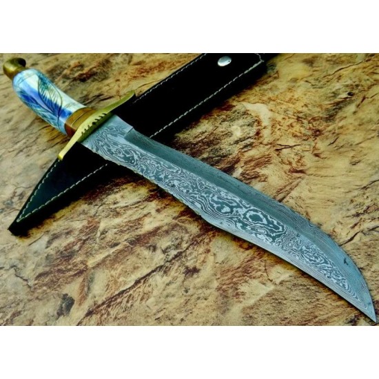 ND-109 Camel Bone Handle 18 inches Bowie Knife