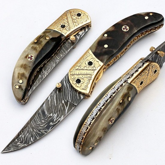 ND-111 Liner Lock Folding Knife Amazing File Work