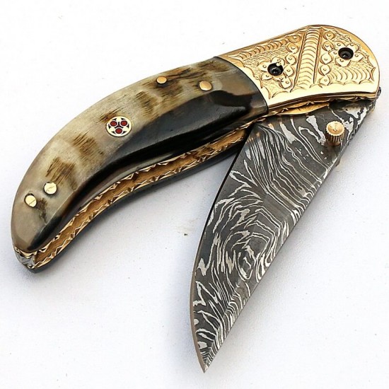 ND-111 Liner Lock Folding Knife Amazing File Work