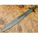 NS-102 CUSTOM HANDMADE 26 Inches Damascus Steel Sword Paka Wood Handle