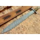 NS-102 CUSTOM HANDMADE 26 Inches Damascus Steel Sword Paka Wood Handle