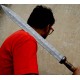 NS-104 CUSTOM HANDMADE 28 Inches Damascus Steel Sword Paka Wood Handle