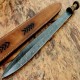 NS-104 CUSTOM HANDMADE 28 Inches Damascus Steel Sword Paka Wood Handle