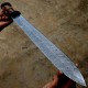 NS-104 CUSTOM HANDMADE 28 Inches Damascus Steel Sword Paka Wood Handle