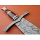 NS-106 CUSTOM HANDMADE 32 Inches Damascus Steel Paka Wood Handle