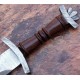 NS-107 CUSTOM HANDMADE 32 Inches Rose Wood Handle Viking Sword