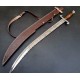 NS-110 CUSTOM HANDMADE 35 Inches Rose Wood Handle Arabian Sword