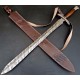 NS-111 CUSTOM HANDMADE 35 Inches Rose Wood Handle Beautiful Sword