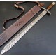 NS-111 CUSTOM HANDMADE 35 Inches Rose Wood Handle Beautiful Sword