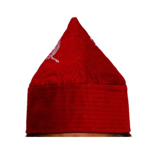 Kufi Cone Taj Maroon Sufi Muslim Hats