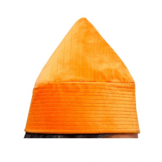 Kufi Cap Orange Sufi Muslim Kufi Hat