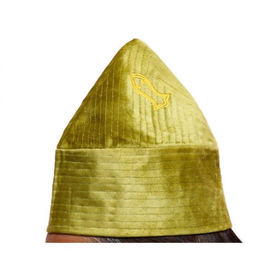 Kufi Cone Taj Parrot Green Sufi Muslim Cap Hat