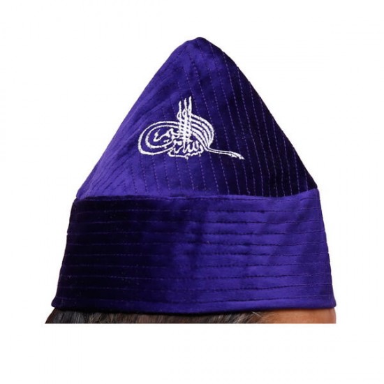 Kufi Cone Taj Purple Sufi Muslim Kufi Hat