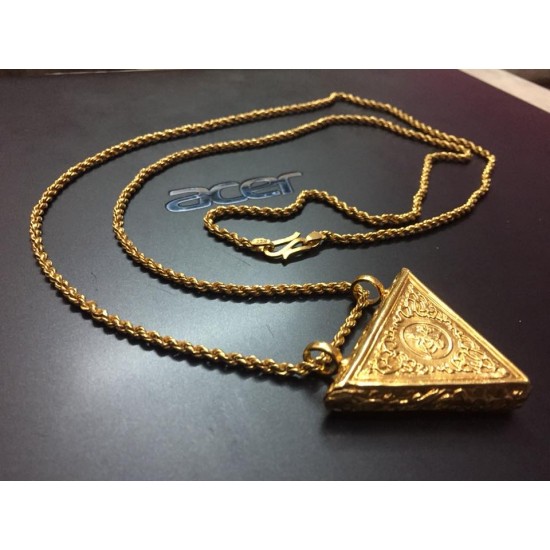 Triangle Taweez Amulet Talisman Gold