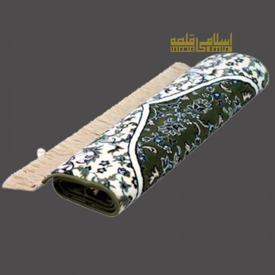 Luxurious Quality Haramain Prayer Mat Green Color