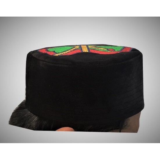 Kufi Nalain Cap Black Kufi Mawlid Hat