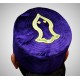 Kufi Nalain Cap Purple Sufi Muslim Hat