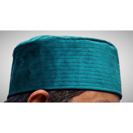 Kufi Nalain Cap Sea Green Sufi Muslim Hat