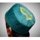 Kufi Nalain Cap Sea Green Sufi Muslim Hat