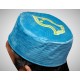 Kufi Nalain Cap Blue Sufi Muslim Hat