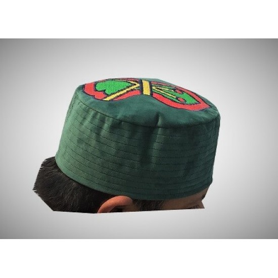 Kufi Nalain Dark Green Mawlid Hat